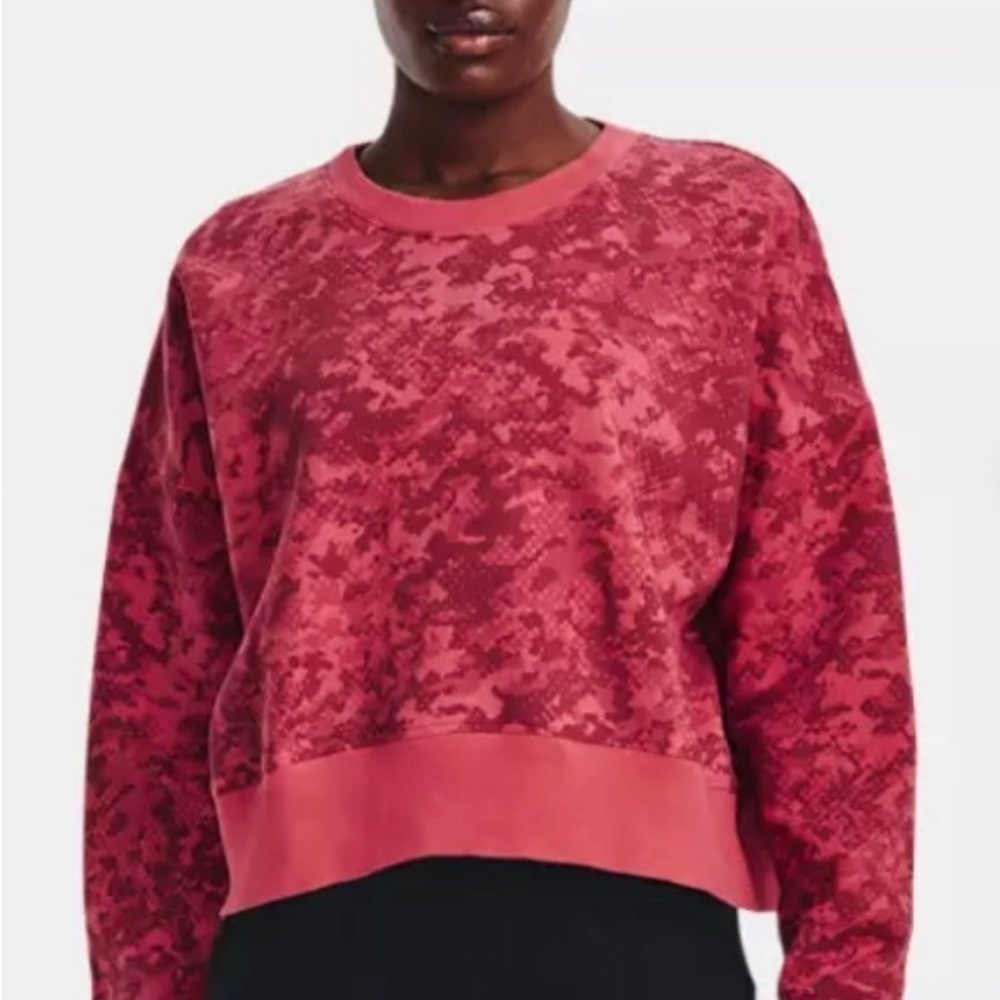 Under Armour/ NWT/ Women's UA Rival Fleece Camo Crew / Size LGG
